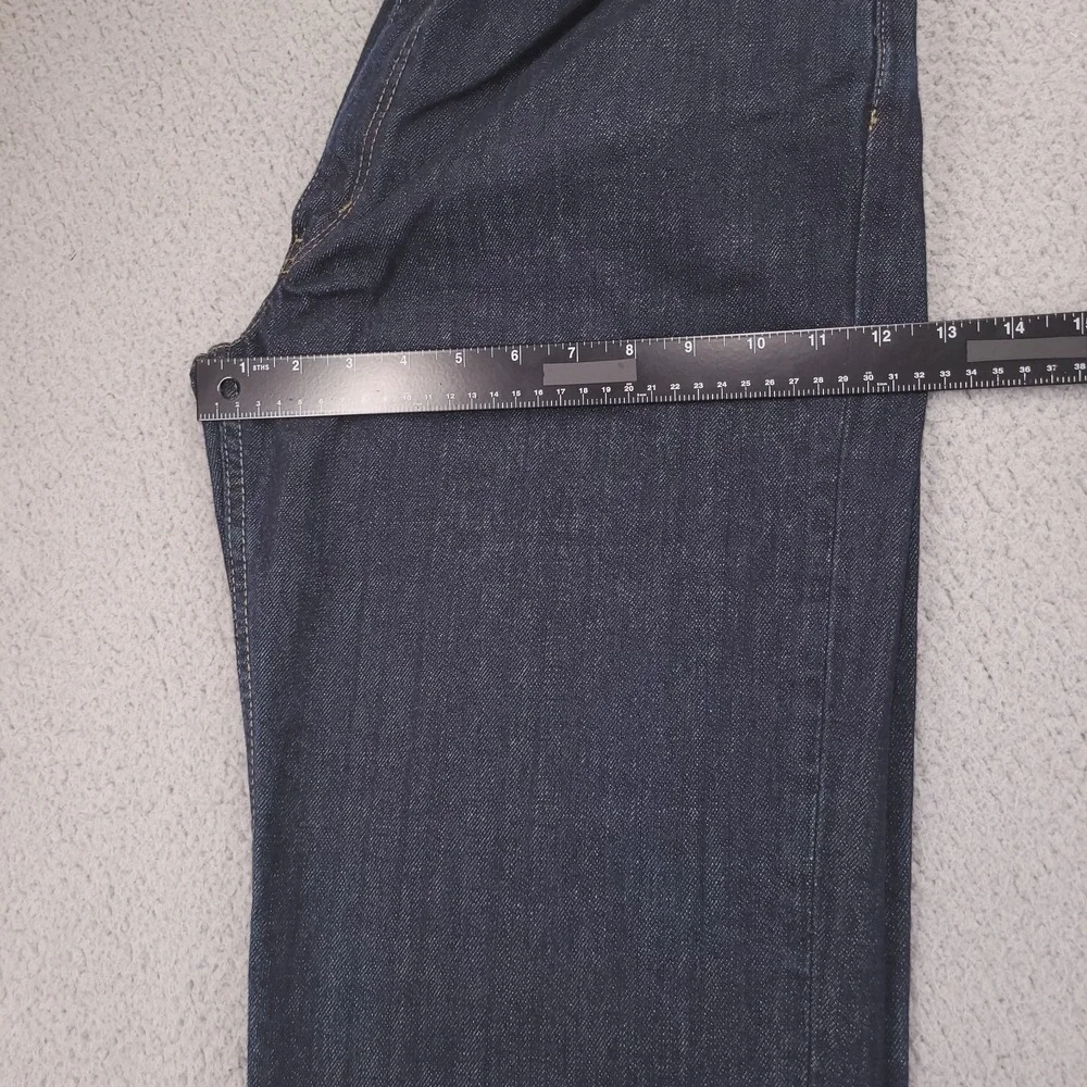 LEVIS 514 Jeans Mens Size 36x32 Straight Fit 100% Cotton Dark Wash Denim